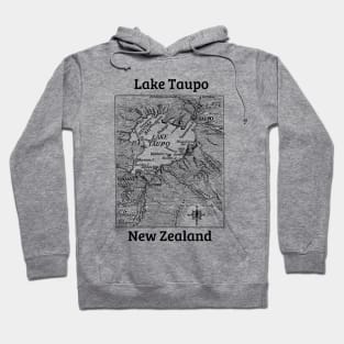 Lake Taupo Map Hoodie